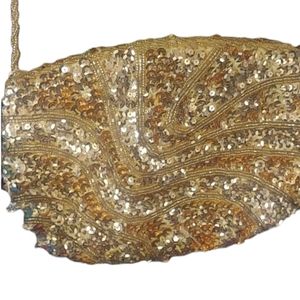 Carli Marchi Gold Sequin Bag